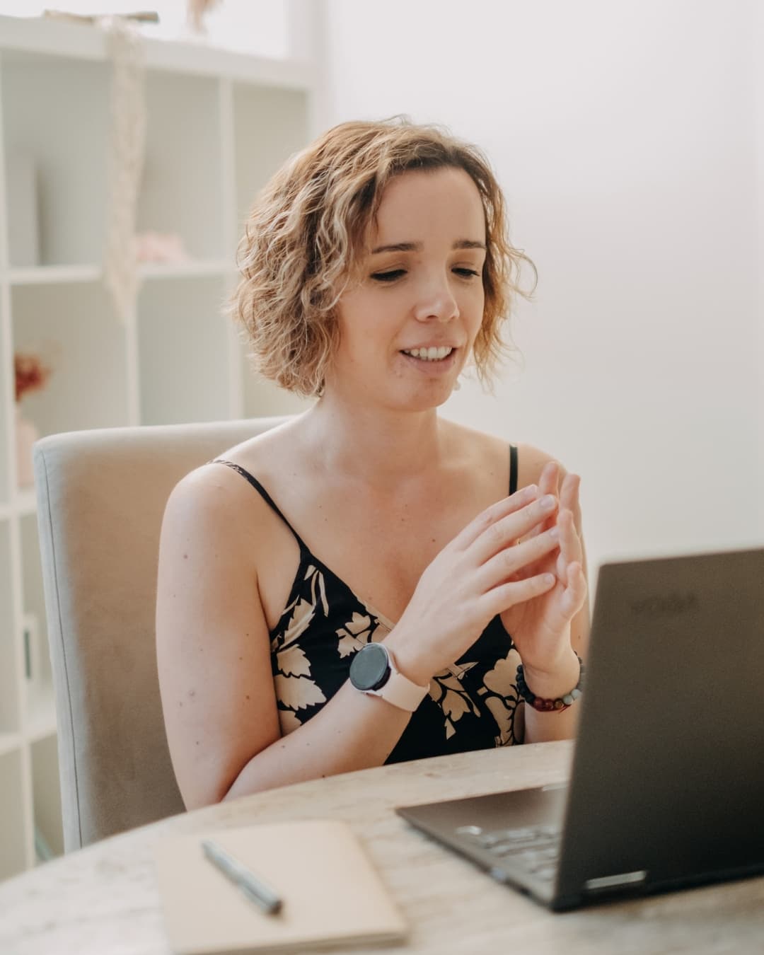 Sofia Peixoto numa conversa online